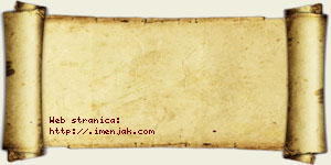 Jelisav Bzenić vizit kartica